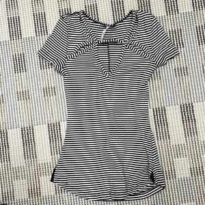 Free people stripe cut out t shirt